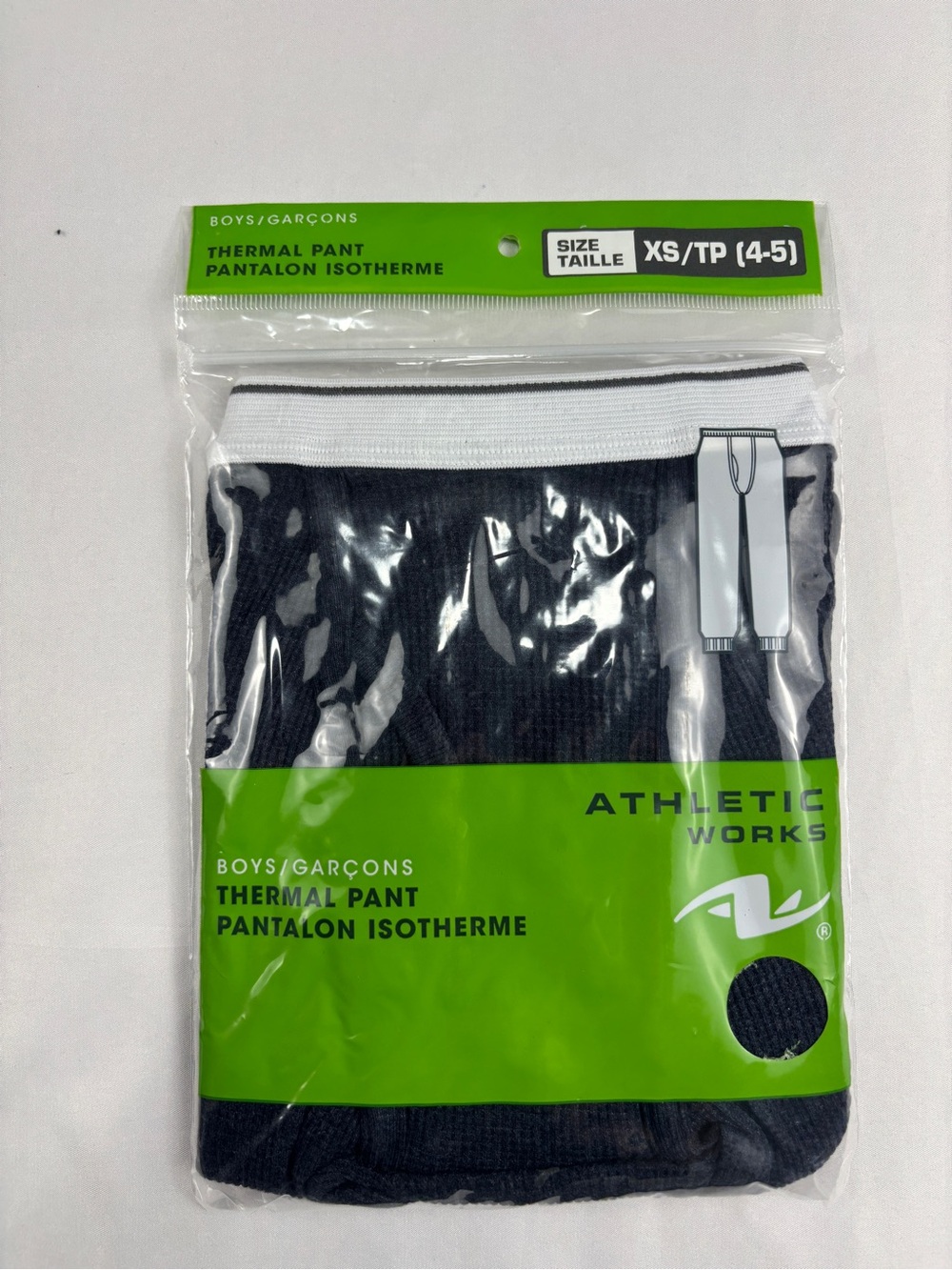 Athletic Works Kids Thermal Pants Baselayer XS (4-5) NWT